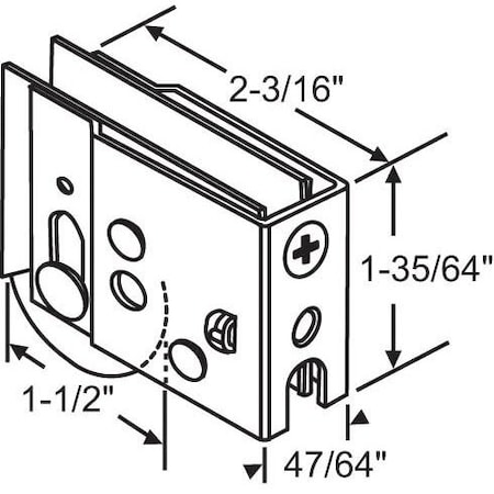 Strybuc Patio Door Roller Assembly 900-11287N